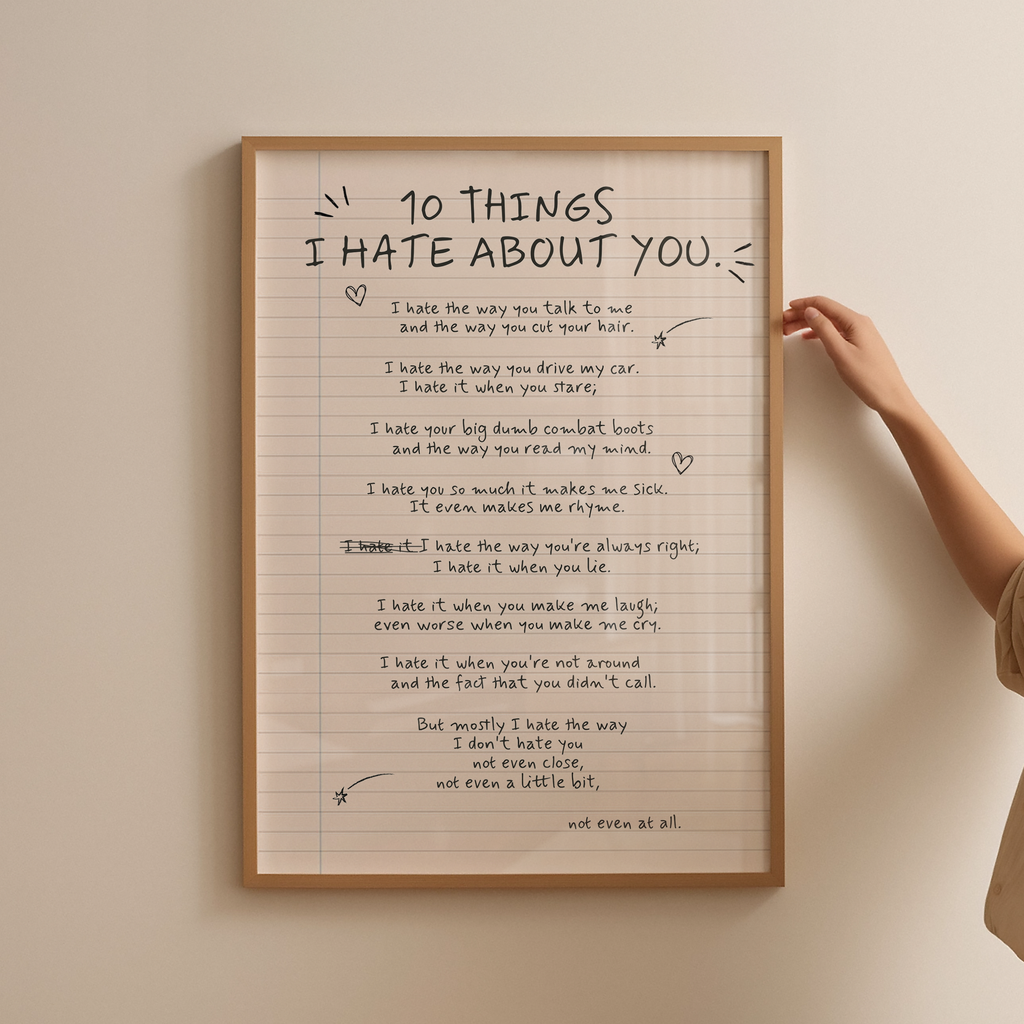 Things I Hate About You Digital Download