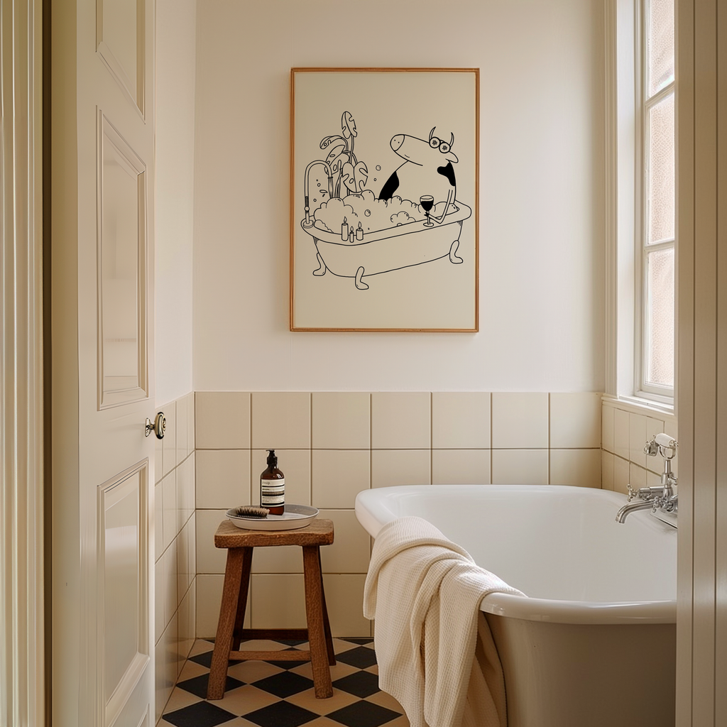 Cow In The Bath Digital Download