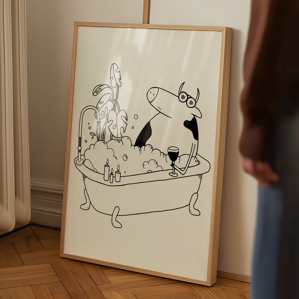 Cow In The Bath Digital Download
