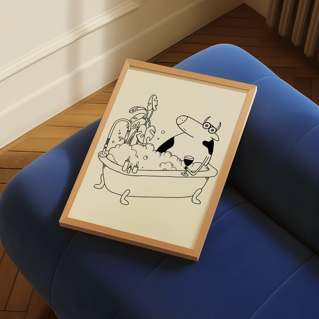 Cow In The Bath Digital Download