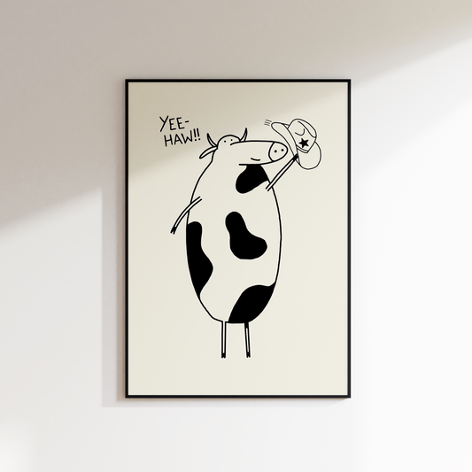 COWBOY COW PRINT