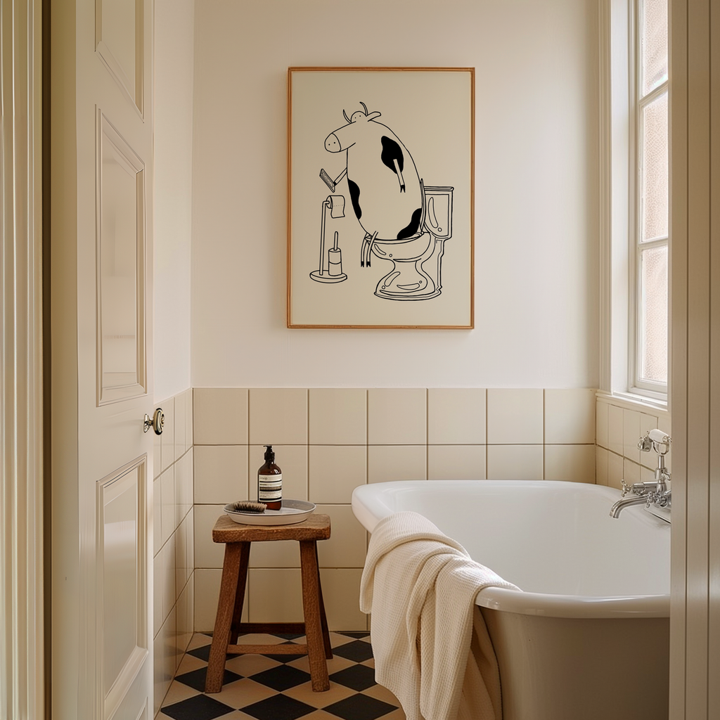Cow On The Loo Digital Download