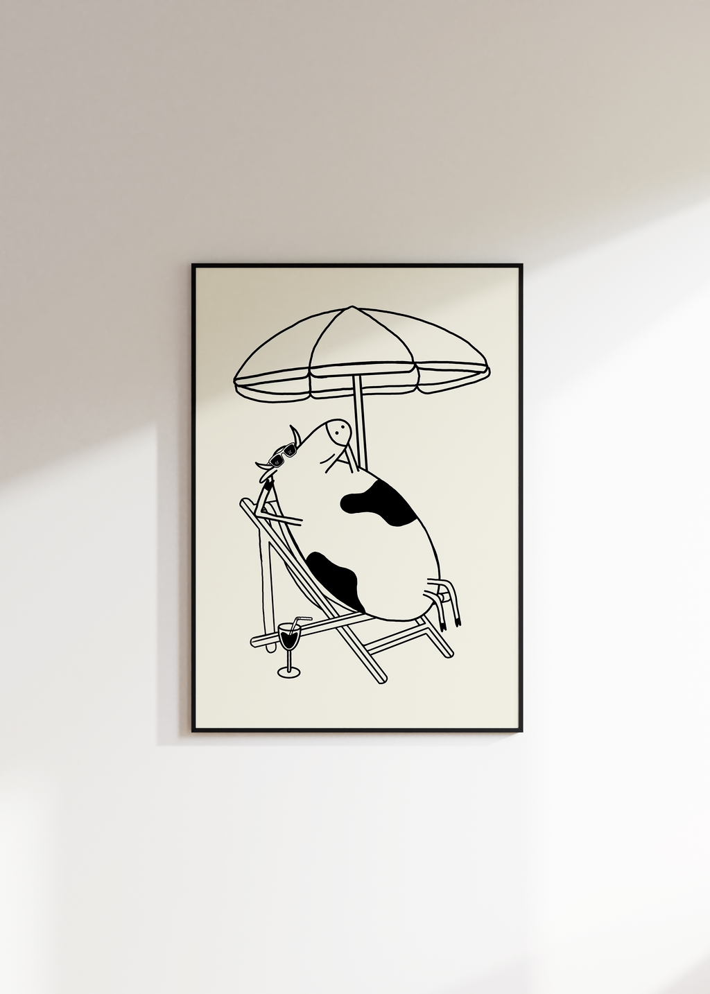 Cow on Holiday Digital Download