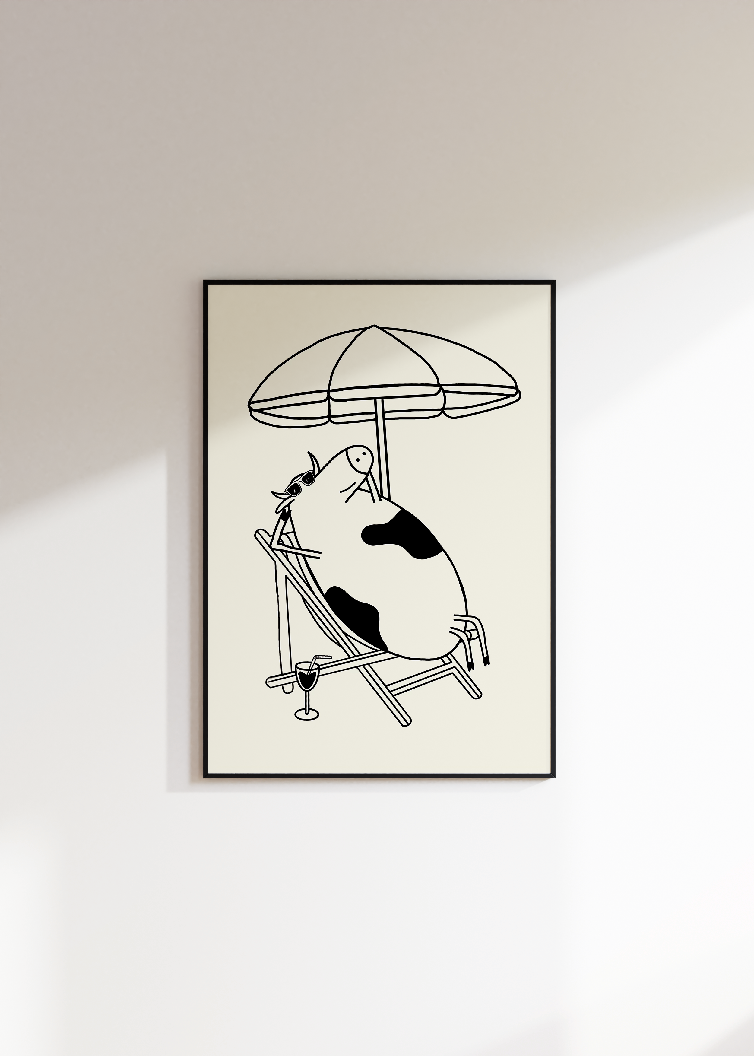 Cow on Holiday Digital Download