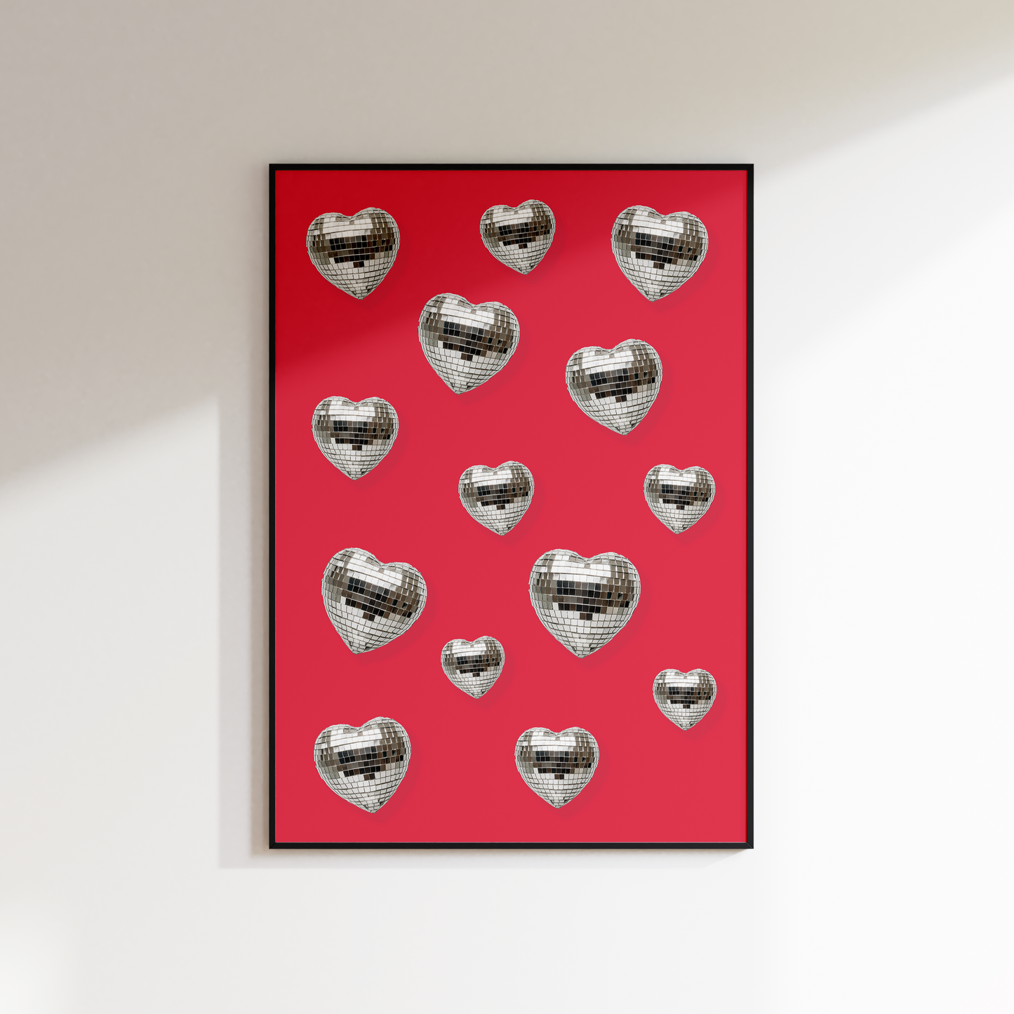 DISCO HEARTS PRINT