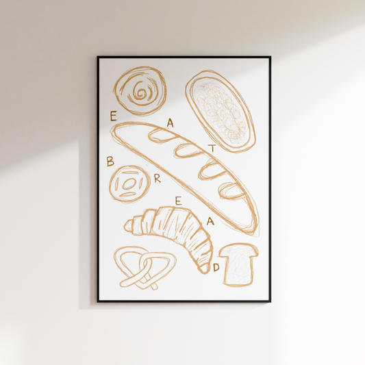 EAT BREAD PRINT