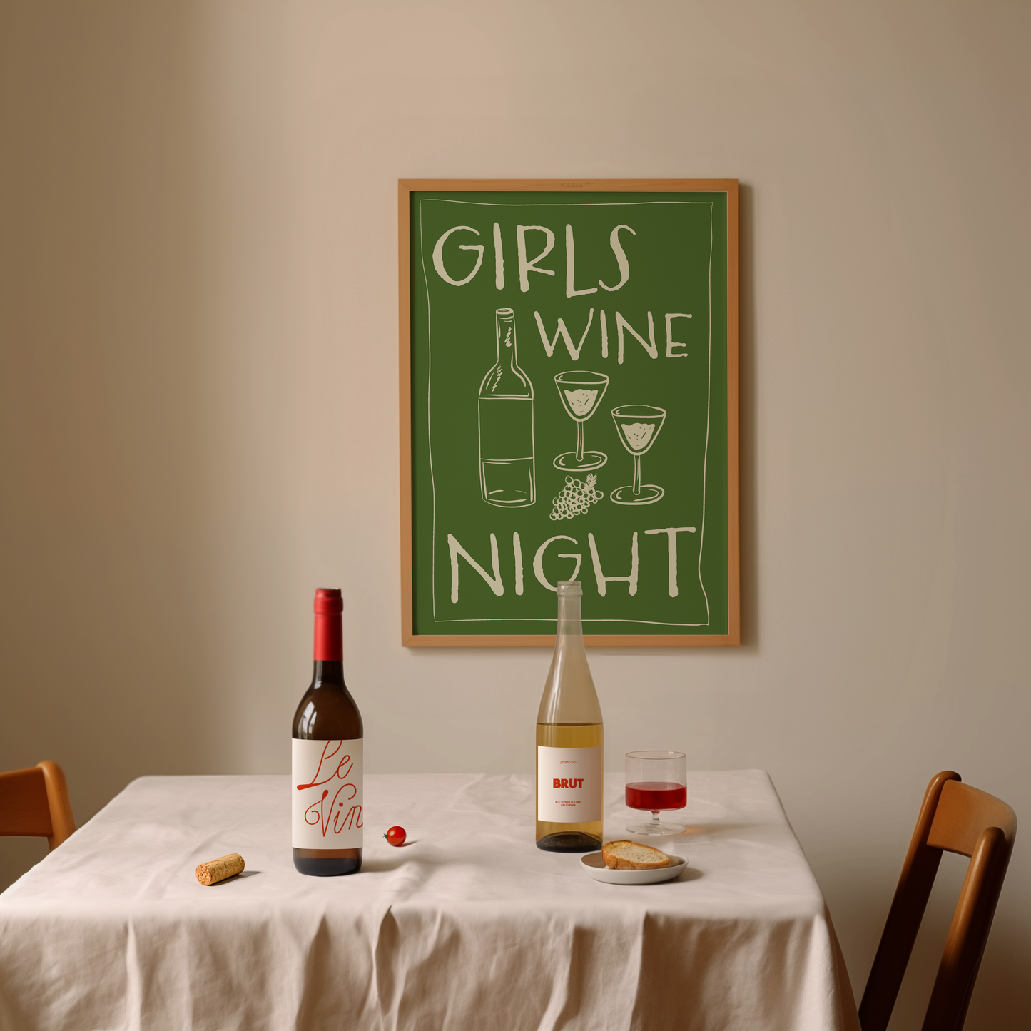 GIRLS WINE NIGHT PRINT