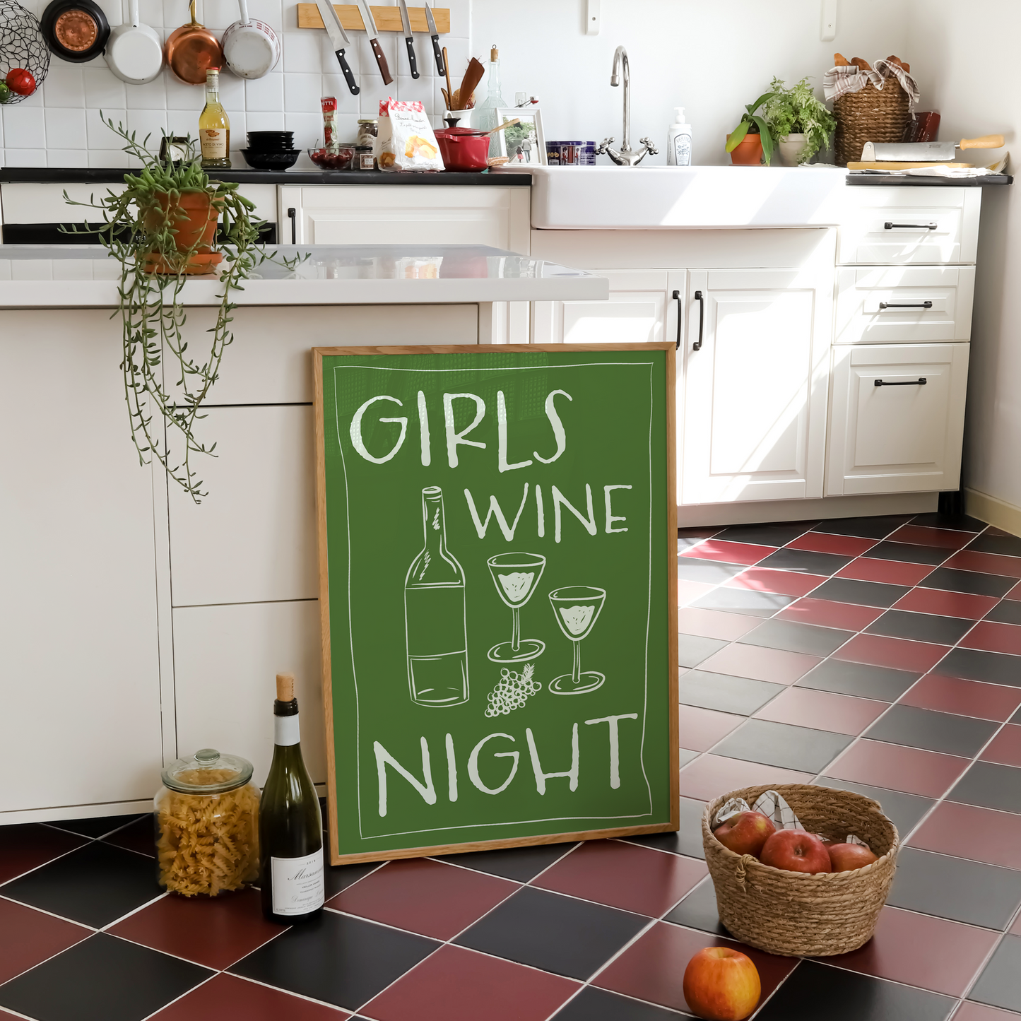 GIRLS WINE NIGHT PRINT