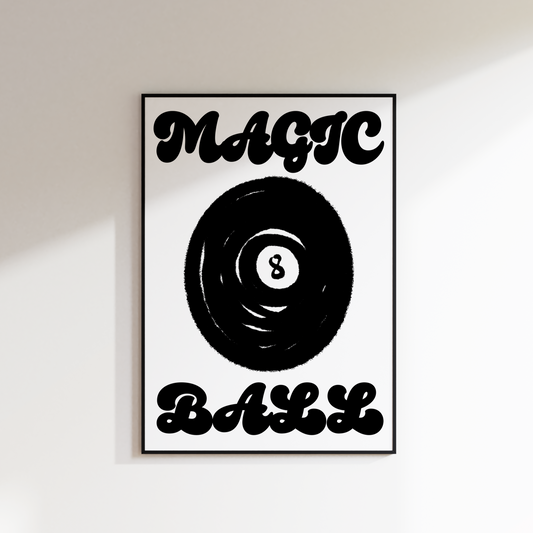 MAGIC 8 BALL PRINT