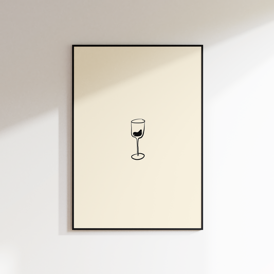 MINI WINE GLASS PRINT