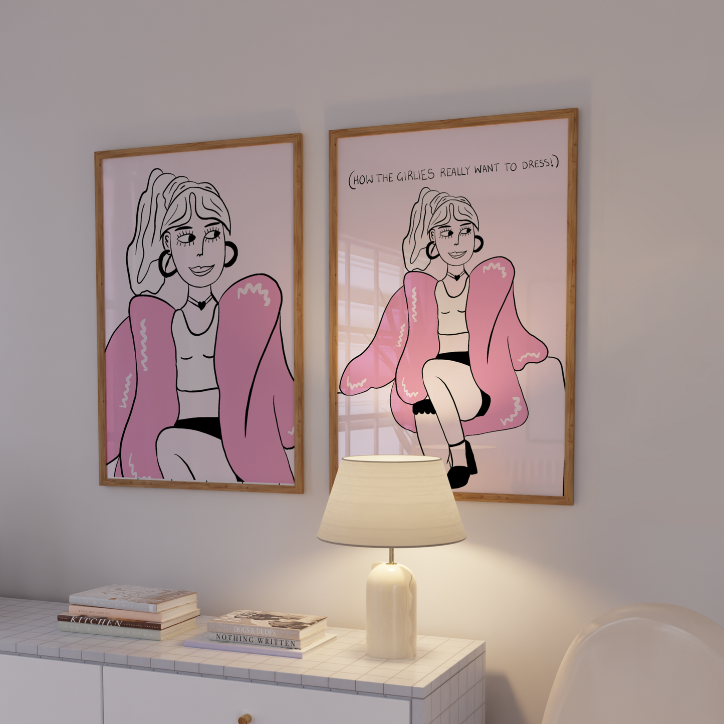 GIRL BOSS ILLUSTRATION PRINT