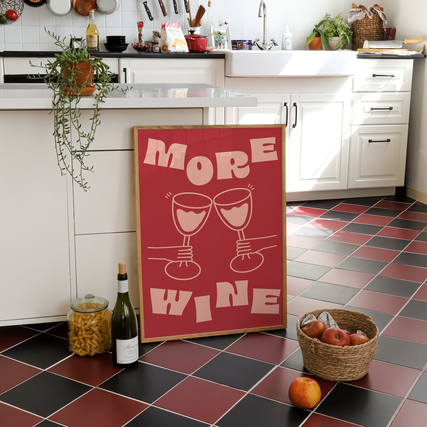 MORE WINE PRINT