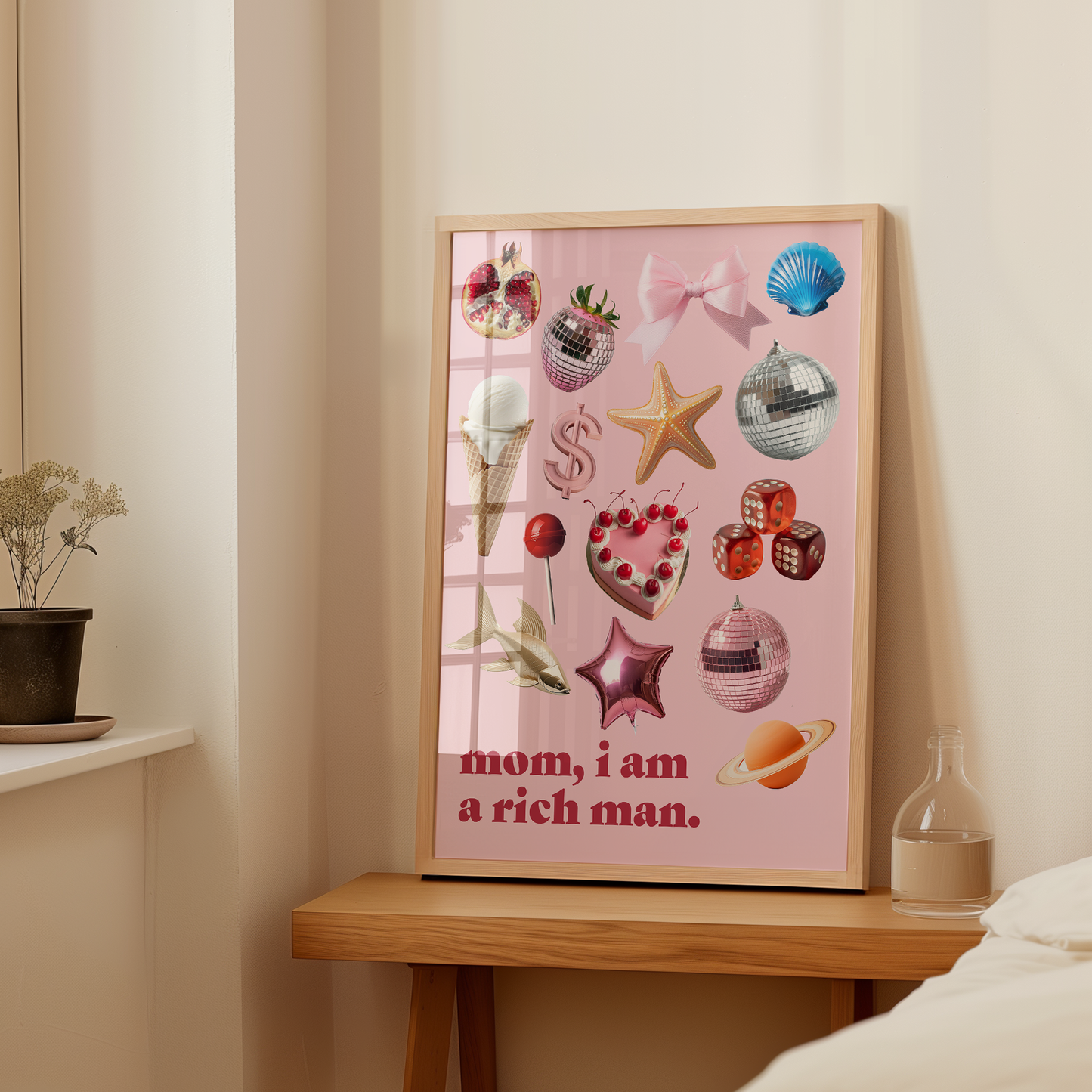 MOM, I AM A RICH MAN PRINT