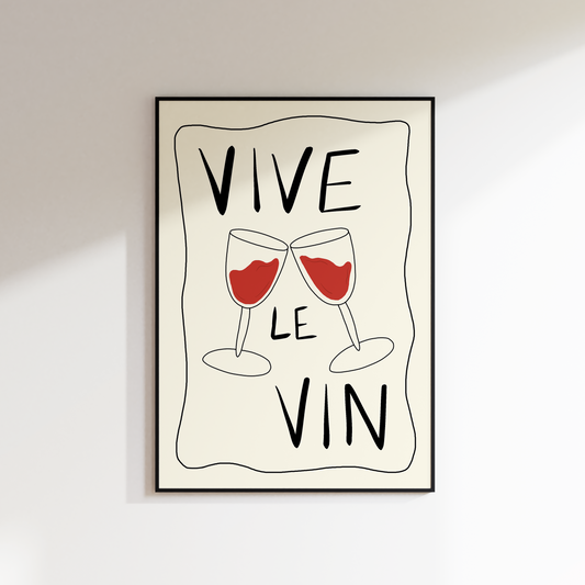 VIVE LE VIN PRINT